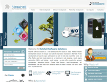 Tablet Screenshot of netshellsoftwaresolutions.com